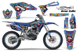 Graphics Kit Decal Sticker Wrap + # Plates For Yamaha YZ250F 2010-2013 EDHLK BLUE-atv motorcycle utv parts accessories gear helmets jackets gloves pantsAll Terrain Depot