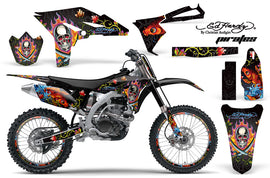 Graphics Kit Decal Sticker Wrap + # Plates For Yamaha YZ250F 2010-2013 EDHP BLACK-atv motorcycle utv parts accessories gear helmets jackets gloves pantsAll Terrain Depot