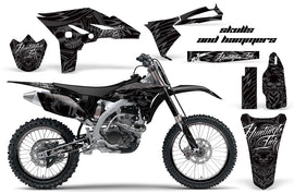 Graphics Kit Decal Sticker Wrap + # Plates For Yamaha YZ250F 2010-2013 HISH SILVER-atv motorcycle utv parts accessories gear helmets jackets gloves pantsAll Terrain Depot