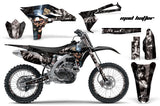 Graphics Kit Decal Sticker Wrap + # Plates For Yamaha YZ250F 2010-2013 HATTER SILVER BLACK