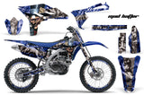 Graphics Kit Decal Sticker Wrap + # Plates For Yamaha YZ250F 2010-2013 HATTER SILVER BLUE
