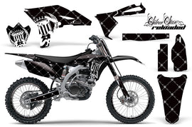 Graphics Kit Decal Sticker Wrap + # Plates For Yamaha YZ250F 2010-2013 RELOADED WHITE BLACK-atv motorcycle utv parts accessories gear helmets jackets gloves pantsAll Terrain Depot