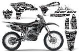 Graphics Kit Decal Sticker Wrap + # Plates For Yamaha YZ250F 2010-2013 SSSH WHITE BLACK