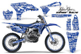 Graphics Kit Decal Sticker Wrap + # Plates For Yamaha YZ250F 2010-2013 SSSH WHITE BLUE