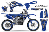 Graphics Kit Decal Sticker Wrap + # Plates For Yamaha YZ250F 2010-2013 TRIBAL WHITE BLUE