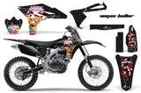 Graphics Kit Decal Sticker Wrap + # Plates For Yamaha YZ250F 2010-2013 VEGAS BLACK