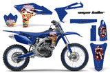 Graphics Kit Decal Sticker Wrap + # Plates For Yamaha YZ250F 2010-2013 VEGAS BLUE
