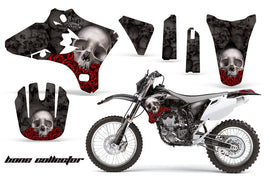 Dirt Bike Graphics Kit Decal Wrap For Yamaha WR250 WR450F 2005-2006 BONES BLACK-atv motorcycle utv parts accessories gear helmets jackets gloves pantsAll Terrain Depot
