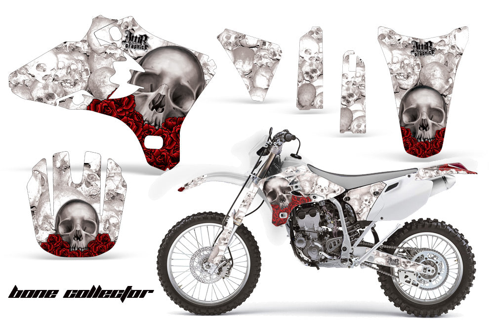 Dirt Bike Graphics Kit Decal Wrap For Yamaha YZ250F YZ450F 2003-2005 BONES WHITE-atv motorcycle utv parts accessories gear helmets jackets gloves pantsAll Terrain Depot