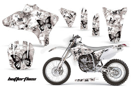 Dirt Bike Graphics Kit Decal Wrap For Yamaha WR250 WR450F 2005-2006 BUTTERFLIES BLACK WHITE-atv motorcycle utv parts accessories gear helmets jackets gloves pantsAll Terrain Depot