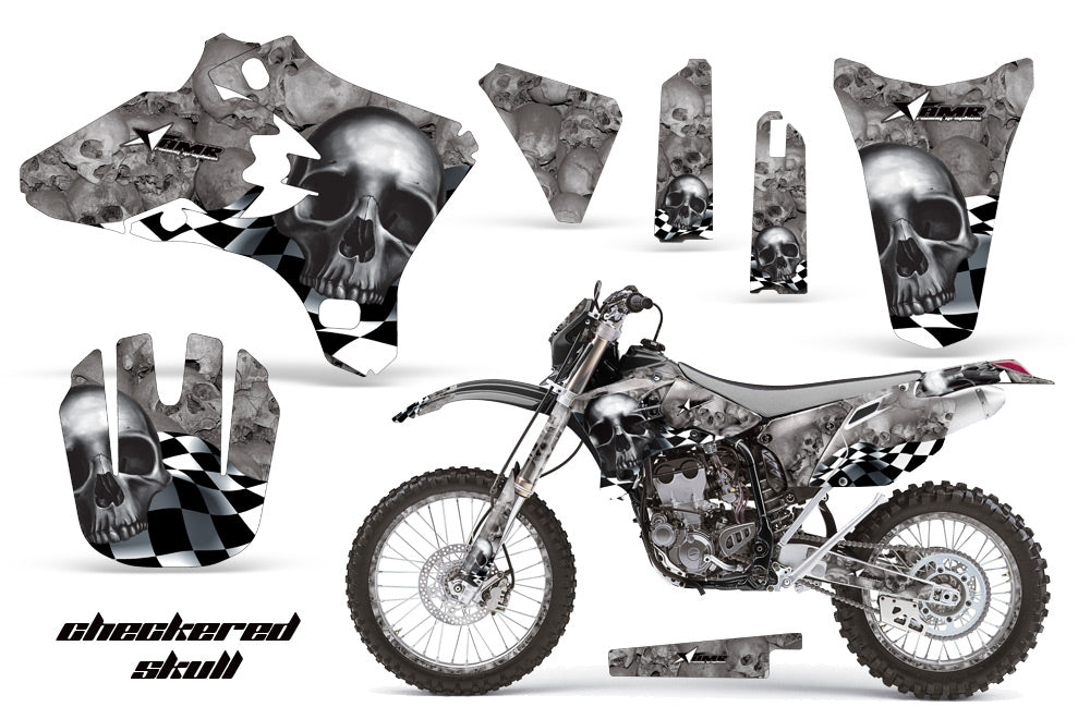 Dirt Bike Graphics Kit Decal Wrap For Yamaha YZ250F YZ450F 2003-2005 CHECKERED BLACK-atv motorcycle utv parts accessories gear helmets jackets gloves pantsAll Terrain Depot