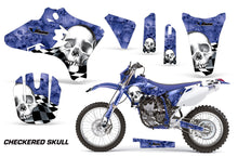 Load image into Gallery viewer, Dirt Bike Graphics Kit Decal Wrap For Yamaha YZ250F YZ450F 2003-2005 CHECKERED WHITE BLUE-atv motorcycle utv parts accessories gear helmets jackets gloves pantsAll Terrain Depot