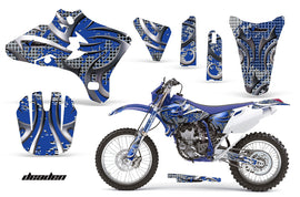 Dirt Bike Graphics Kit Decal Wrap For Yamaha WR250 WR450F 2005-2006 DEADEN BLUE-atv motorcycle utv parts accessories gear helmets jackets gloves pantsAll Terrain Depot