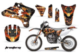 Dirt Bike Graphics Kit Decal Wrap For Yamaha WR250 WR450F 2005-2006 FIRESTORM BLACK