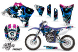 Dirt Bike Graphics Kit Decal Wrap For Yamaha YZ250F YZ450F 2003-2005 FRENZY BLUE