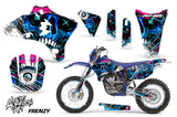 Graphics Kit Decal Wrap + # Plates For Yamaha WR250 WR450F 2005-2006 FRENZY BLUE