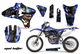 Dirt Bike Graphics Kit Decal Wrap For Yamaha YZ250F YZ450F 2003-2005 HATTER BLUE BLACK-atv motorcycle utv parts accessories gear helmets jackets gloves pantsAll Terrain Depot