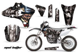 Dirt Bike Graphics Kit Decal Wrap For Yamaha WR250 WR450F 2005-2006 HATTER SILVER BLACK-atv motorcycle utv parts accessories gear helmets jackets gloves pantsAll Terrain Depot