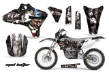 Dirt Bike Graphics Kit Decal Wrap For Yamaha WR250 WR450F 2005-2006 HATTER SILVER BLACK