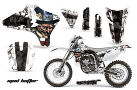 Dirt Bike Graphics Kit Decal Wrap For Yamaha YZ250F YZ450F 2003-2005 HATTER BLACK WHITE-atv motorcycle utv parts accessories gear helmets jackets gloves pantsAll Terrain Depot