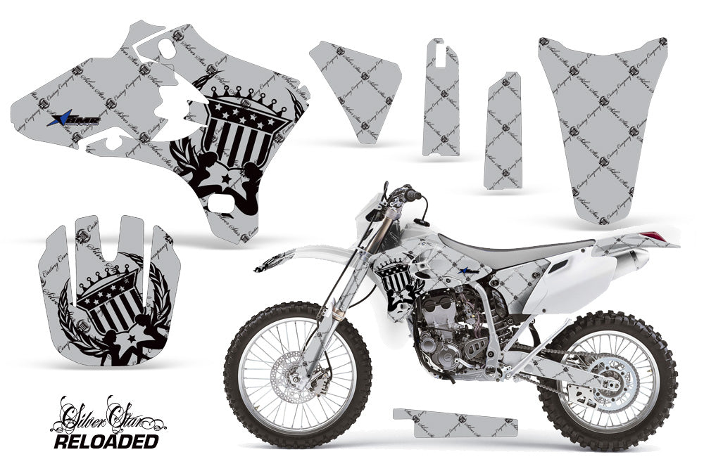 Dirt Bike Graphics Kit Decal Wrap For Yamaha WR250 WR450F 2005-2006 RELOADED BLACK SILVER-atv motorcycle utv parts accessories gear helmets jackets gloves pantsAll Terrain Depot