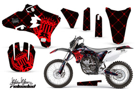 Dirt Bike Graphics Kit Decal Wrap For Yamaha YZ250F YZ450F 2003-2005 RELOADED RED BLACK-atv motorcycle utv parts accessories gear helmets jackets gloves pantsAll Terrain Depot
