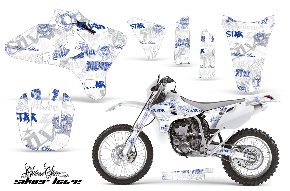 Dirt Bike Graphics Kit Decal Wrap For Yamaha YZ250F YZ450F 2003-2005 SSSH BLUE WHITE-atv motorcycle utv parts accessories gear helmets jackets gloves pantsAll Terrain Depot