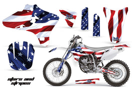 Dirt Bike Graphics Kit Decal Wrap For Yamaha YZ250F YZ450F 2003-2005 USA FLAG-atv motorcycle utv parts accessories gear helmets jackets gloves pantsAll Terrain Depot