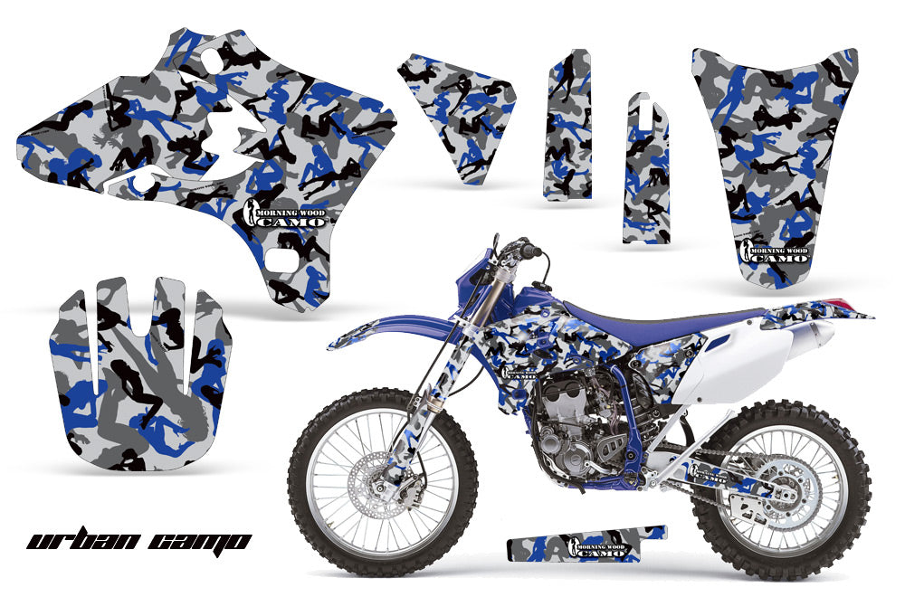 Dirt Bike Graphics Kit Decal Wrap For Yamaha YZ250F YZ450F 2003-2005 URBAN CAMO BLUE-atv motorcycle utv parts accessories gear helmets jackets gloves pantsAll Terrain Depot