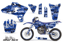 Load image into Gallery viewer, Graphics Kit Decal Wrap + # Plates For Yamaha WR250 WR450F 2005-2006 SSSH BLACK BLUE-atv motorcycle utv parts accessories gear helmets jackets gloves pantsAll Terrain Depot
