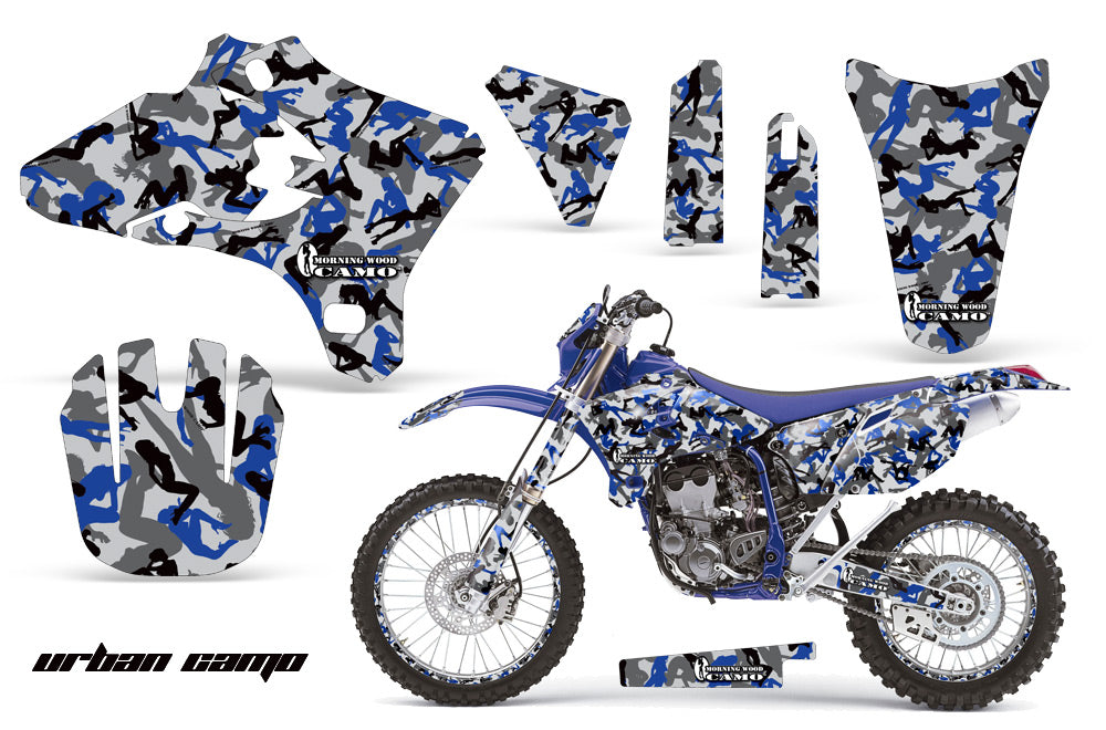 Graphics Kit Decal Wrap + # Plates For Yamaha WR250 WR450F 2005-2006 URBAN CAMO BLUE-atv motorcycle utv parts accessories gear helmets jackets gloves pantsAll Terrain Depot