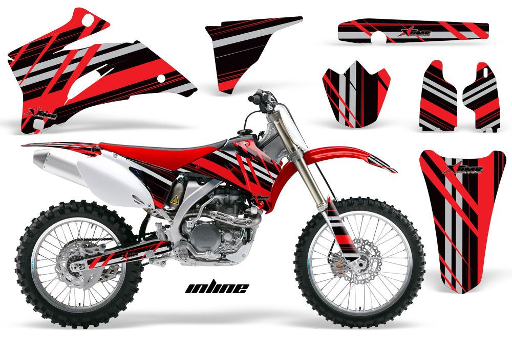 Dirt Bike Graphics Kit Decal Wrap For Yamaha YZ250F YZ450F 2006-2009 INLINE RED-atv motorcycle utv parts accessories gear helmets jackets gloves pantsAll Terrain Depot