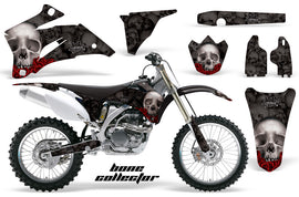 Dirt Bike Graphics Kit Decal Wrap For Yamaha YZ250F YZ450F 2006-2009 BONES BLACK-atv motorcycle utv parts accessories gear helmets jackets gloves pantsAll Terrain Depot