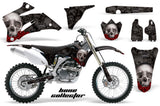 Dirt Bike Graphics Kit Decal Wrap For Yamaha YZ250F YZ450F 2006-2009 BONES BLACK