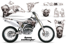 Dirt Bike Graphics Kit Decal Wrap For Yamaha YZ250F YZ450F 2006-2009 BONES BLACK WHITE-atv motorcycle utv parts accessories gear helmets jackets gloves pantsAll Terrain Depot