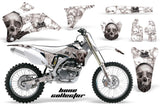 Dirt Bike Graphics Kit Decal Wrap For Yamaha YZ250F YZ450F 2006-2009 BONES BLACK WHITE