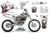 Dirt Bike Graphics Kit Decal Wrap For Yamaha YZ250F YZ450F 2006-2009 BONES WHITE