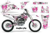 Dirt Bike Graphics Kit Decal Wrap For Yamaha YZ250F YZ450F 2006-2009 BUTTERFLIES PINK WHITE