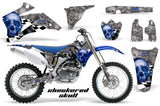 Dirt Bike Graphics Kit Decal Wrap For Yamaha YZ250F YZ450F 2006-2009 CHECKERED BLUE