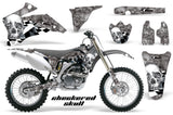Dirt Bike Graphics Kit Decal Wrap For Yamaha YZ250F YZ450F 2006-2009 CHECKERED CHROME