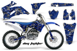 Dirt Bike Graphics Kit Decal Wrap For Yamaha YZ250F YZ450F 2006-2009 DOG FIGHT BLUE