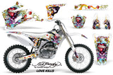Dirt Bike Graphics Kit Decal Wrap For Yamaha YZ250F YZ450F 2006-2009 EDHLK WHITE