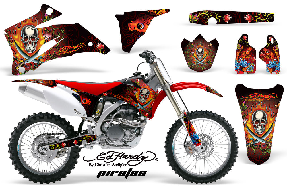 Dirt Bike Graphics Kit Decal Wrap For Yamaha YZ250F YZ450F 2006-2009 EDHP RED-atv motorcycle utv parts accessories gear helmets jackets gloves pantsAll Terrain Depot