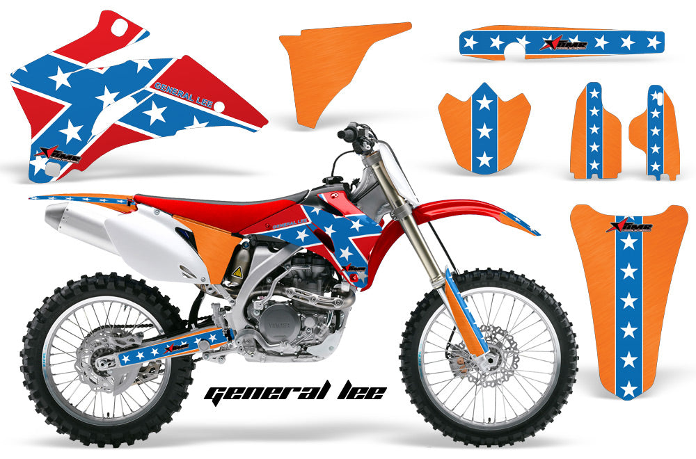 Dirt Bike Graphics Kit Decal Wrap For Yamaha YZ250F YZ450F 2006-2009 GENERAL LEE-atv motorcycle utv parts accessories gear helmets jackets gloves pantsAll Terrain Depot