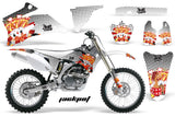Dirt Bike Graphics Kit Decal Wrap For Yamaha YZ250F YZ450F 2006-2009 JACKPOT WHITE