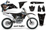 Dirt Bike Graphics Kit Decal Wrap For Yamaha YZ250F YZ450F 2006-2009 HATTER BLACK