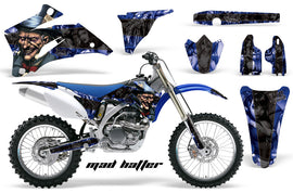 Dirt Bike Graphics Kit Decal Wrap For Yamaha YZ250F YZ450F 2006-2009 HATTER BLACK BLUE-atv motorcycle utv parts accessories gear helmets jackets gloves pantsAll Terrain Depot