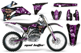 Dirt Bike Graphics Kit Decal Wrap For Yamaha YZ250F YZ450F 2006-2009 HATTER PURPLE BLACK-atv motorcycle utv parts accessories gear helmets jackets gloves pantsAll Terrain Depot