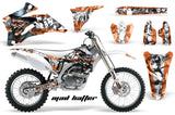 Dirt Bike Graphics Kit Decal Wrap For Yamaha YZ250F YZ450F 2006-2009 HATTER WHITE ORANGE