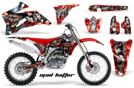 Dirt Bike Graphics Kit Decal Wrap For Yamaha YZ250F YZ450F 2006-2009 HATTER SILVER RED-atv motorcycle utv parts accessories gear helmets jackets gloves pantsAll Terrain Depot